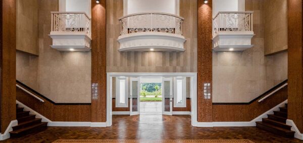 Rent grand foyer for wedding and corporate event.