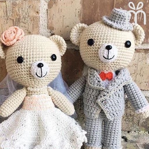 Handmade Crochet Wedding Couple